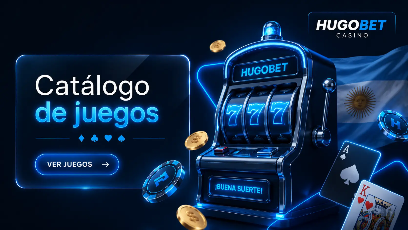 Catálogo de juegos en Hugobet Casino